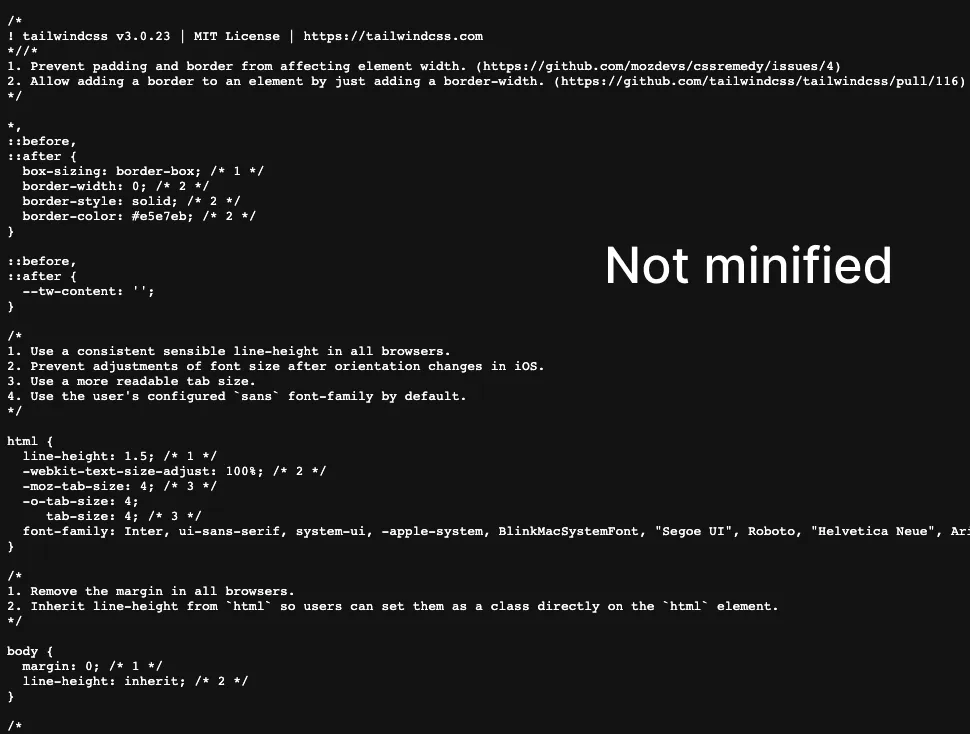 Before Minification